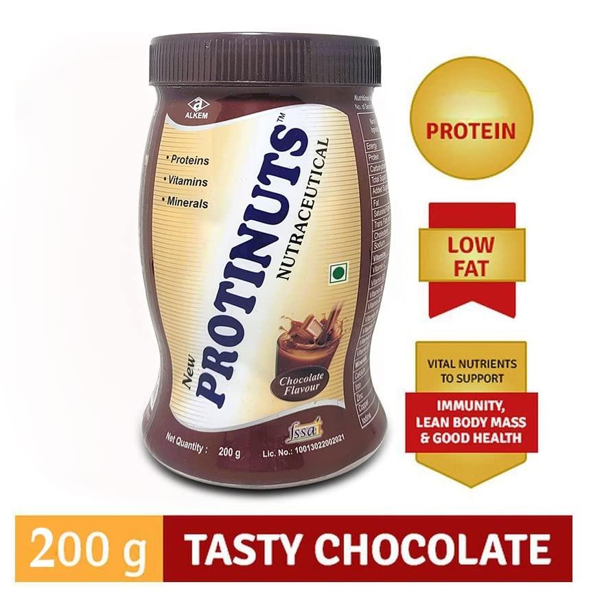 Alkem Alkem Protinuts Protein Powder With Vitamins And Minerals 200gm(chocolate)