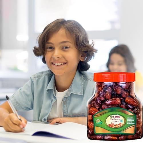 Lion Dates Lion Delicacy Dates 2kg | Deglet Noor dates | Saudi Arabia Dates | khajoor or khajur dry fruits | Healthy & Nutritious Snack