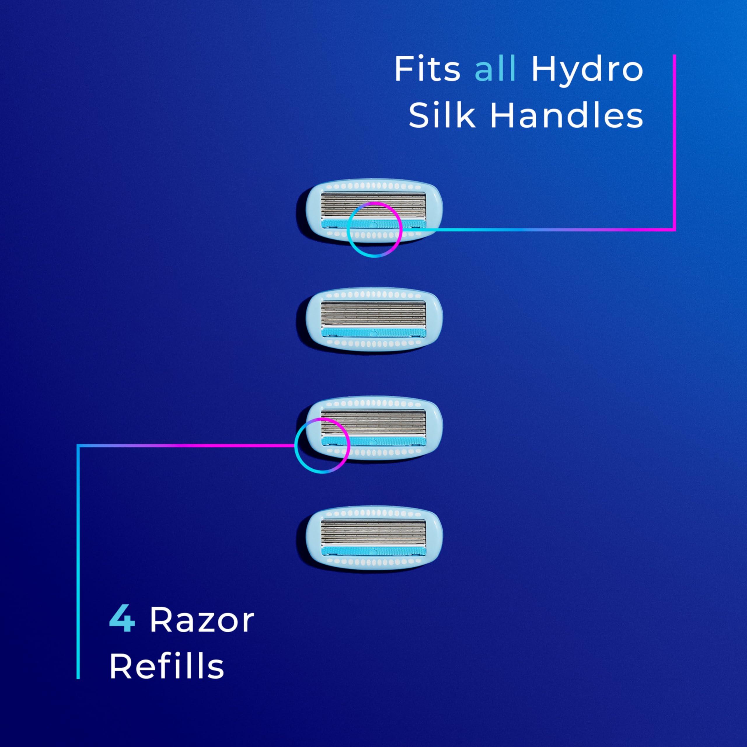 SCHICK HYDRO SILK Schick Hydro Silk for Women Refill Blades, 4 Count