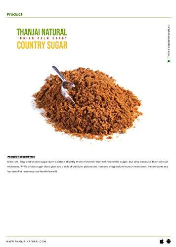 Thanjai Natural Thanjai Natural Country Sugar 180g / Sugarcane Jaggery Powder/Naatu Sakkarai - Organically Processed 100% Natural, No Chemical Added (Jar)