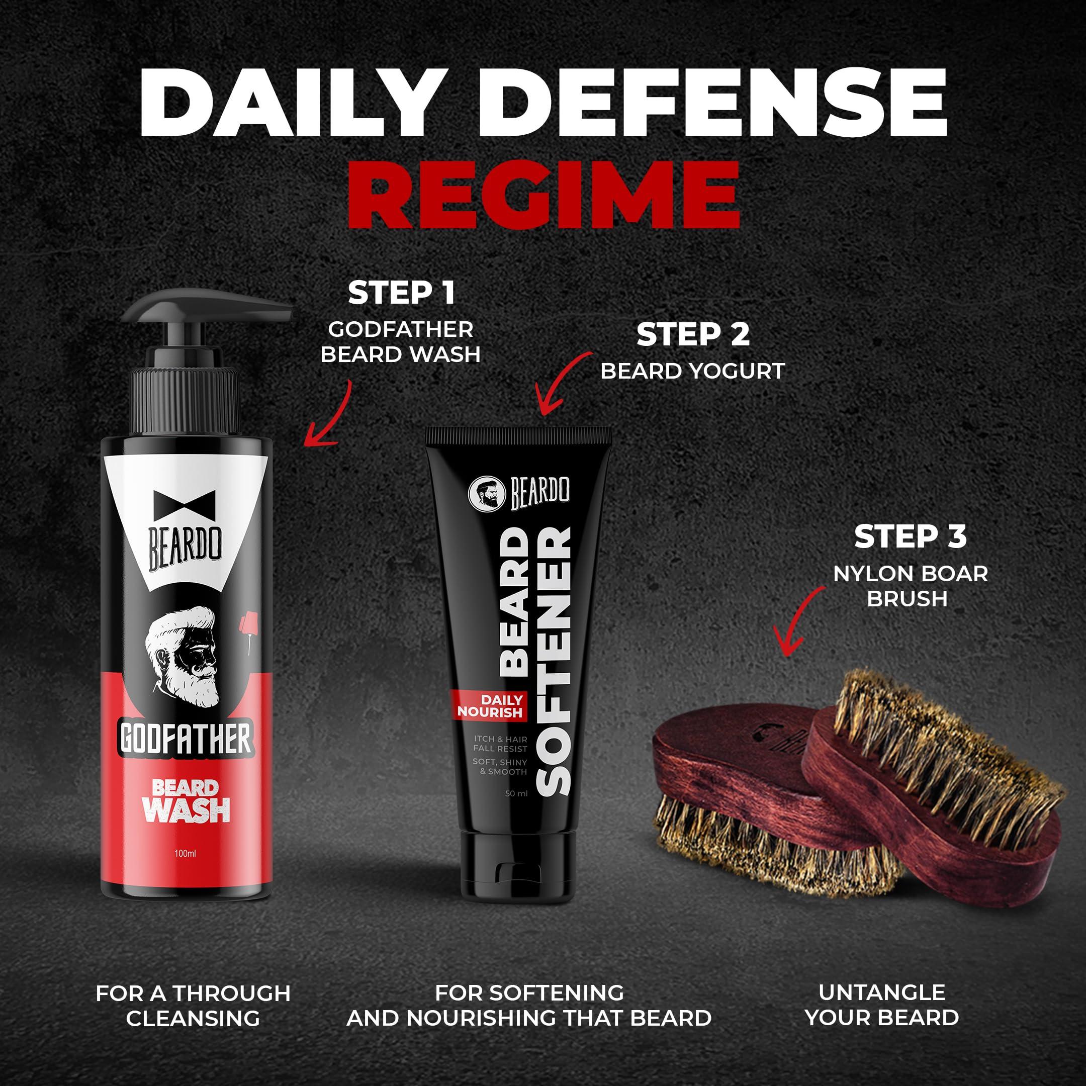 BEARDO Beardo Beard Softner, 50g | Beard cream for men | Frizz-free, detangled, Shiny Beard | Vitamin E, Argan Oil based Beard Oil replacement for Itchy Stubble