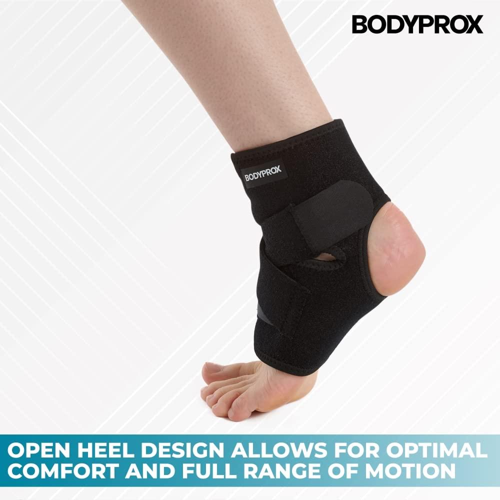 Bodyprox Bodyprox Ankle Support Brace, Breathable Neoprene Sleeve, Free size, Adjustable Wrap!