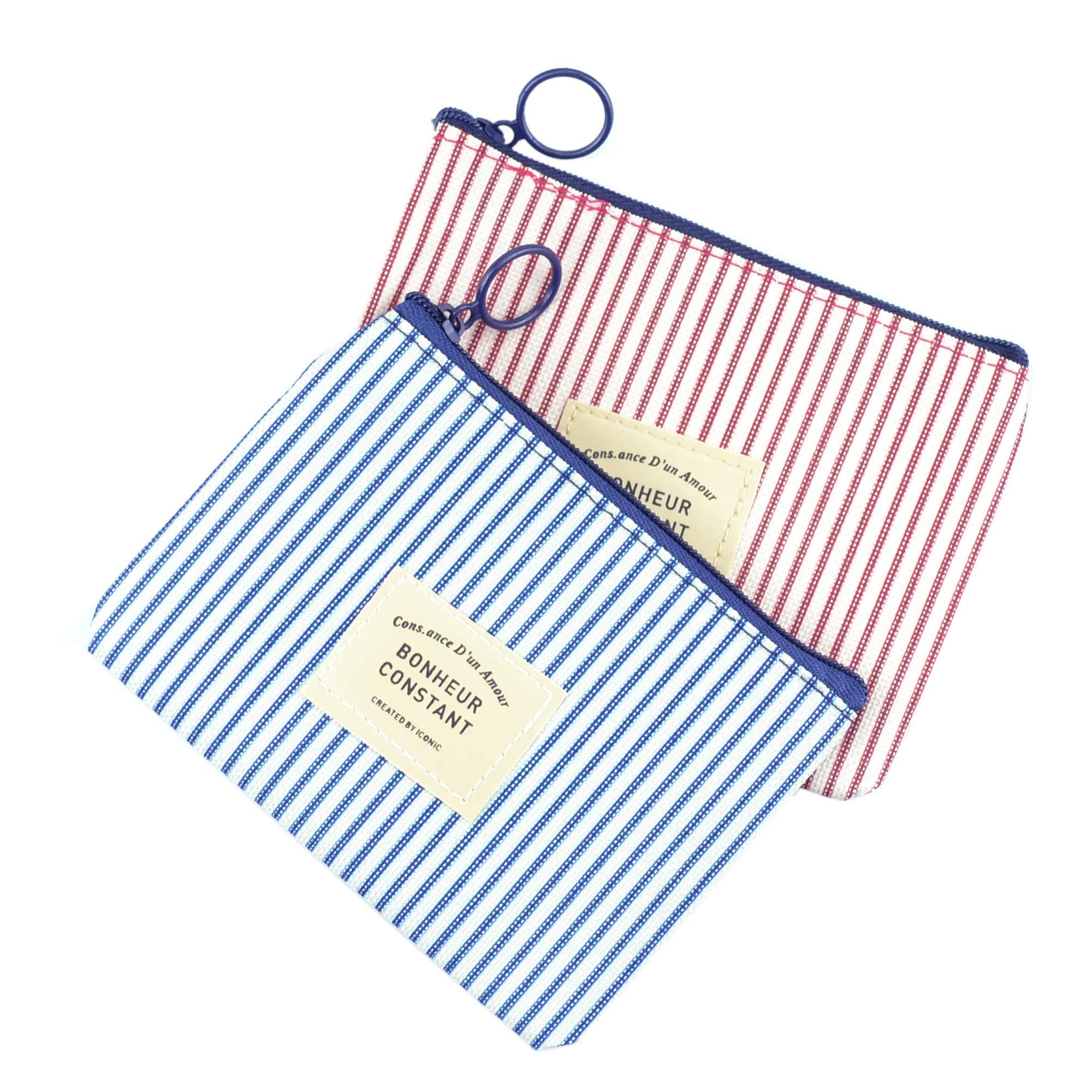 pinklilycare 2 Pack Birth Control Pill Cases with 3\"4\" for Women Privacy Protection Contraceptive Medicine Case Holder Packet Sleeve Pocket Pouch Wallet