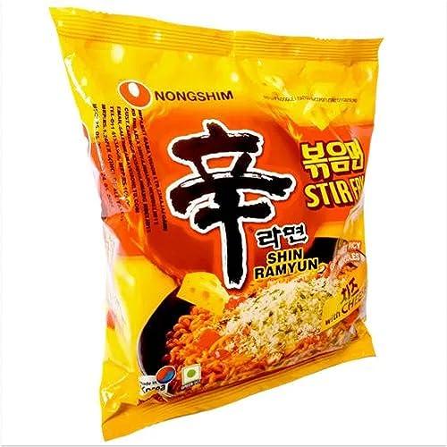 Nongshim Nongshim Shin Ramyun Stir Fry Gourmet Spicy Noodles with Cheese, 4.8 oz 136 g