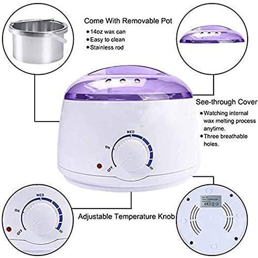 AZCONA IMPEX AZCONA Pro Wax 100 Warmer Hot Wax Heater with Temperature Control, Wax Machine for women, wax heater for waxing