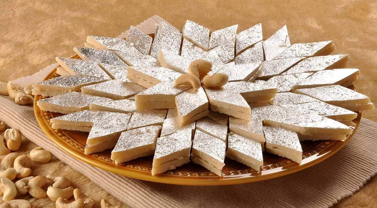 Generic Kaju Katli/Surat Special Silver Foil Kaju Katli
