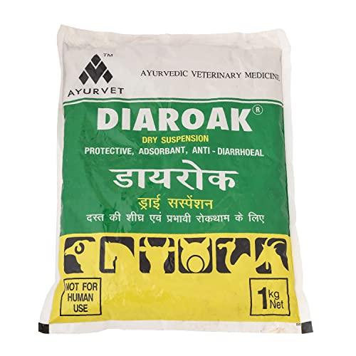 AYURVET Ayurvet Diaroak Cattle Feed Supplement for Cows & Buffaloes All Animals (Powder 1Kg) 2 Free Ruchamax Tonic Powder 30 GM