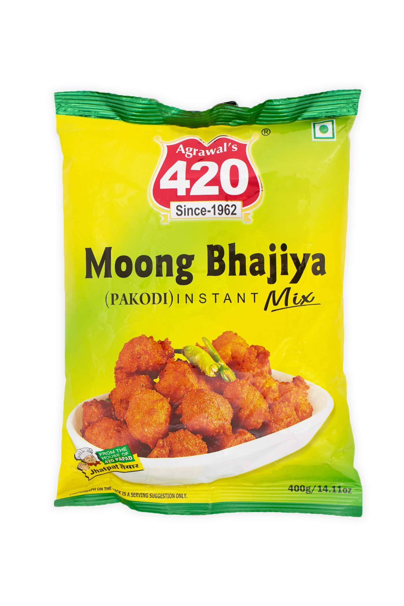 Agrawal's 420 Bites Agrawal's 420 Bites Moong Bhajiya Instant Mix 400 gm (Pack of 2)