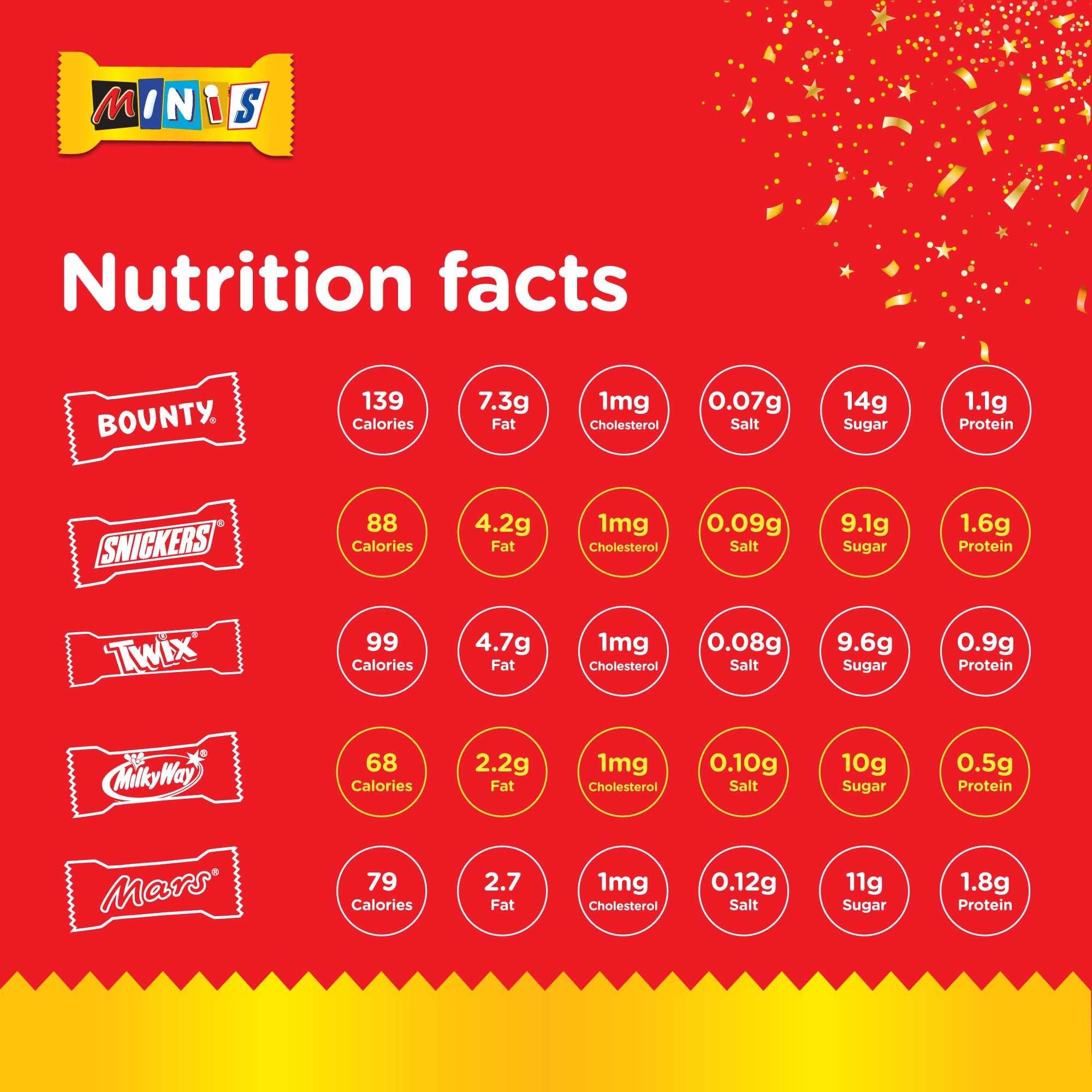 Mars Mars Minis Assorted Chocolate Bar Pouch, 500g, Orange & White