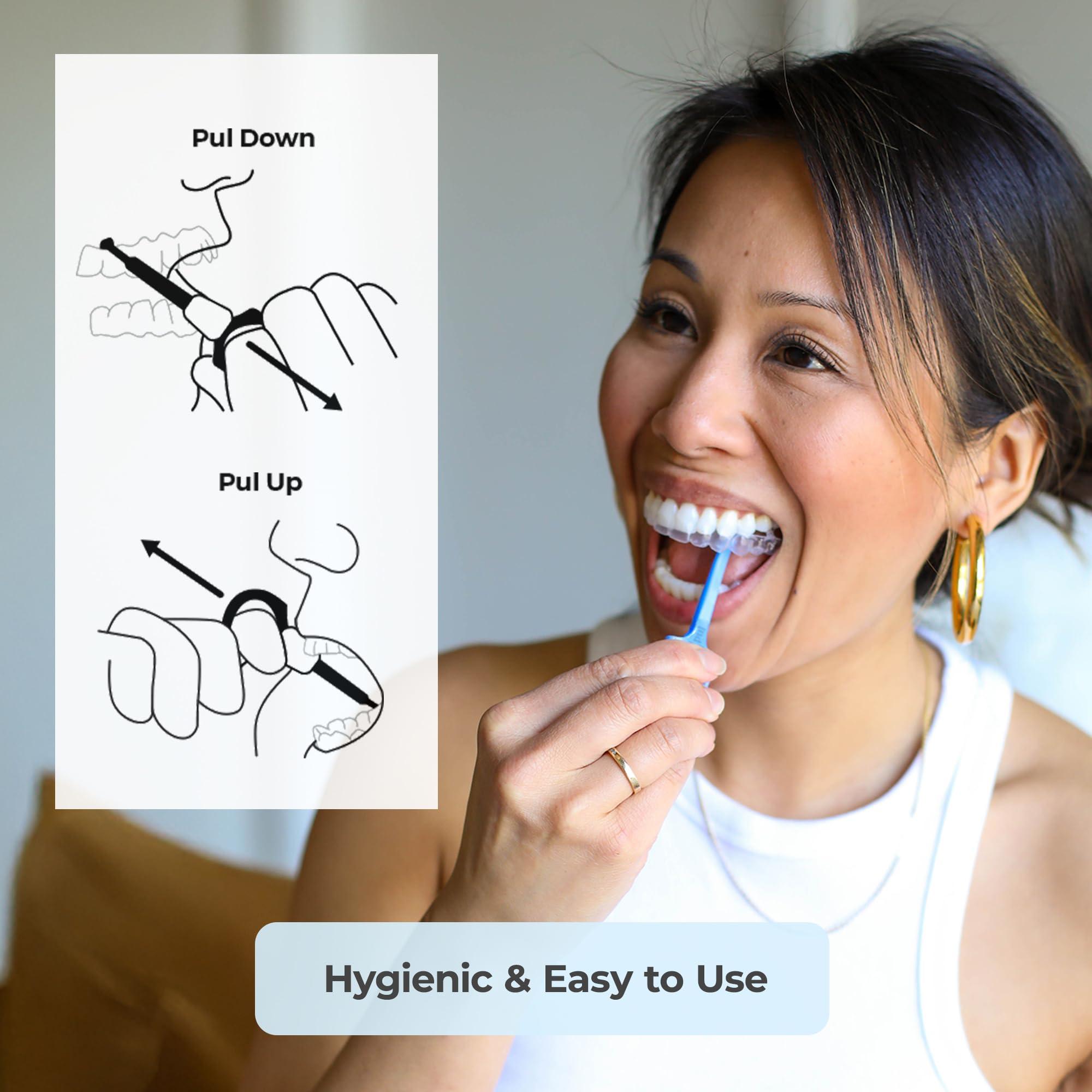 The Pultool Clear Aligner Removal Tool for Invisalign by PULTOOL - Smile Direct Club Removal Tool - Invisible Aligner Remover - Aligner Remover - Retainer Remover - Invisalign Tool - Invisalign - 4 Pack