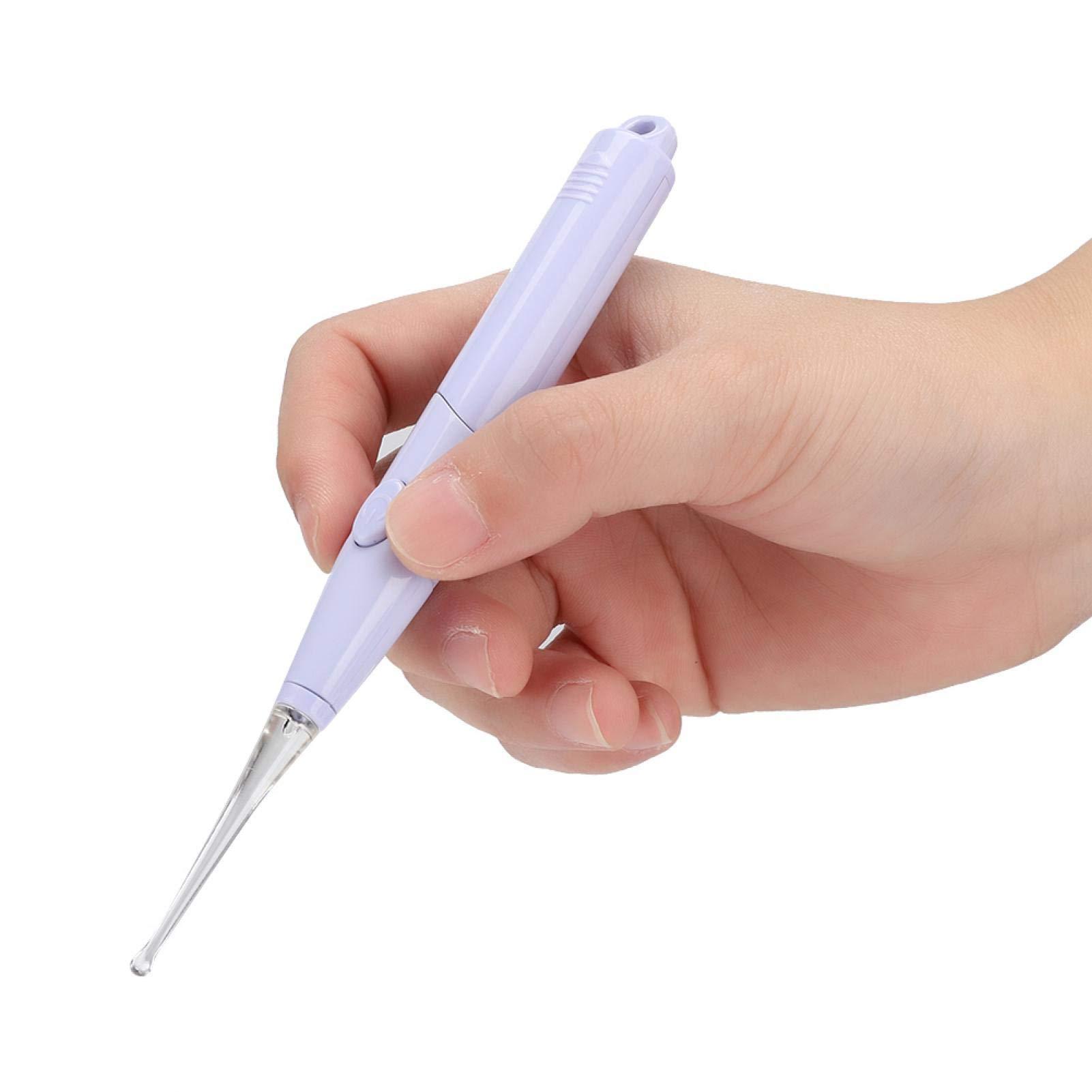 Shanrya Earpick, Ear Tweezers, Purple for Children Kids