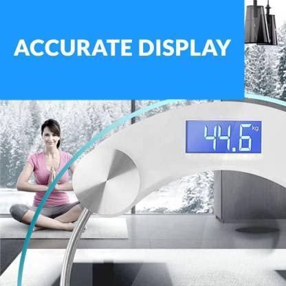 MCP Healthcare MCP Healthcare Digital Round Electronic Glass Weight Machine For Personal Weighing Scale Transparent LED Display Balance Weighing Scale