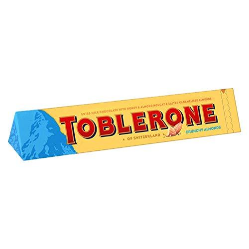 Toblerone Toblerone of Switzerland Swiss Milk Chocolate with Crunchy Almonds, 12 Pack Pouch, 12 x 100 g