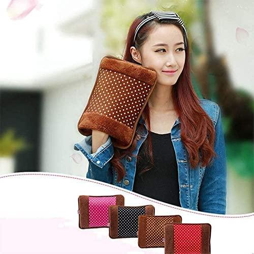 ROKOO Rokoo Heating bag with hand pockets , hot water bags for pain relief, heating bag electric, Heat Pouch Hot Water Bottle Bag, Electric Hot Water Bag Cotton Bath Towel (Brown Velvet Touch)