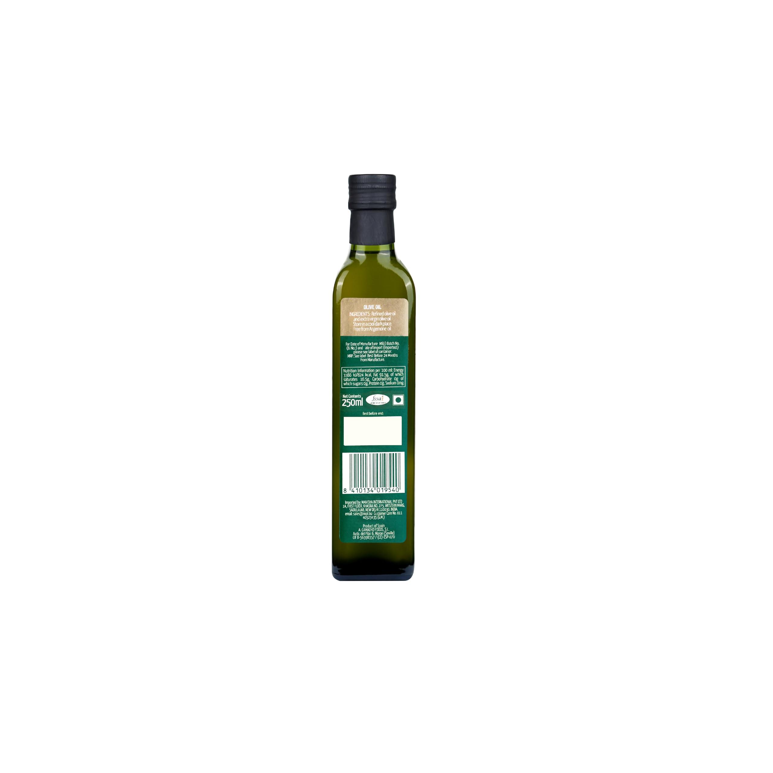 Fragata Fragata Naturally Pure Olive Oil Glass Bottle, 250 ml