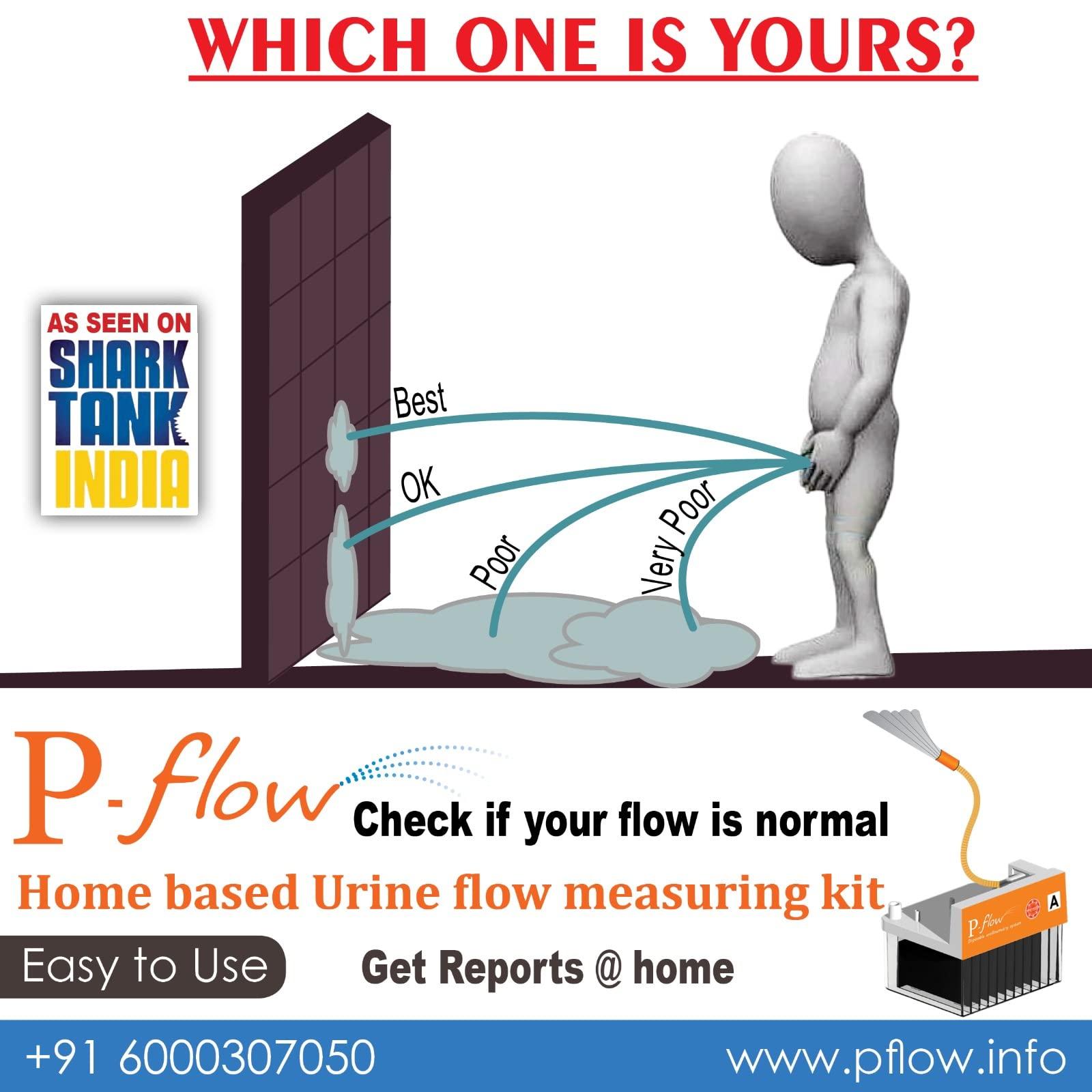 Generic Pflow homebased disposable urine flow and urine test kit (1 piece)