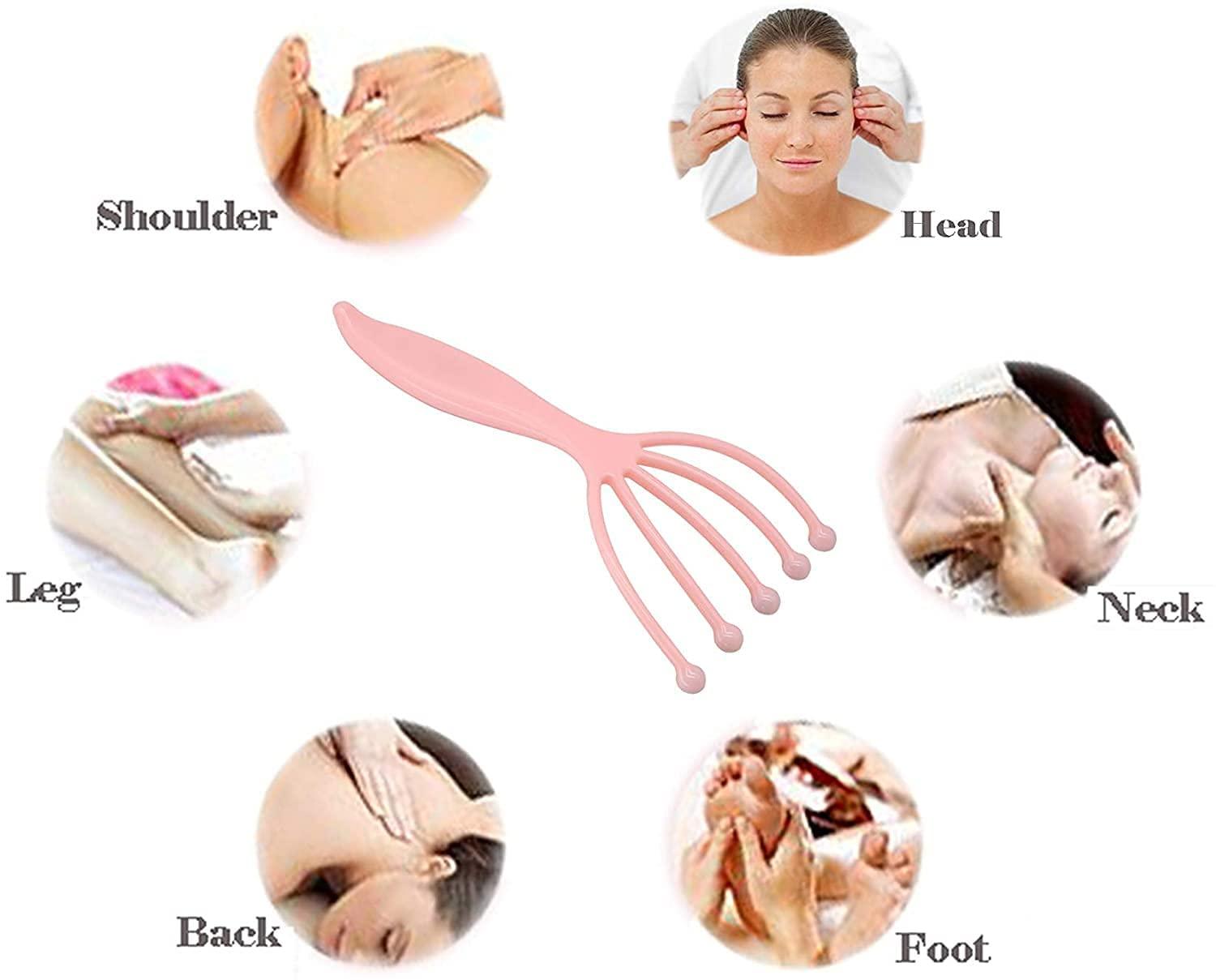 Top Select Top Select Head Massager 5 Roller Balls Prongs Scratcher Deep Relaxation,Head Scalp Massagers for Headache Relief, Scalp Stress Relax (1 Pieces/Multi-Color)