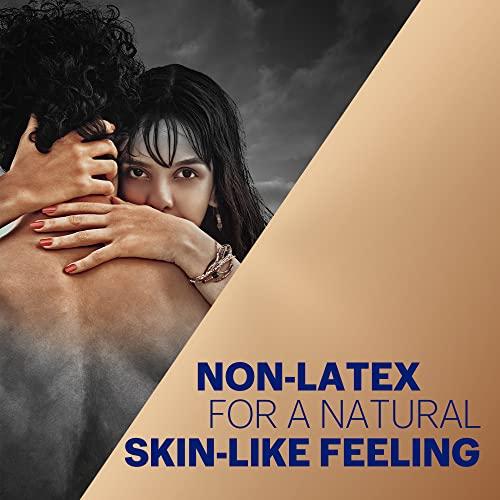 Durex Durex Real Feel Condoms For Men - 10 Count (Pack Of 3)| Latex Free & Intense Condoms For Her - 10 Count | Dotted And Ribbed Condom With Desirex Gel