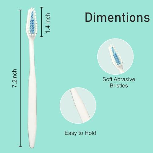 Old Tree Old Tree Bulk Hotel Toothbrush Set (500 Pcs, White) Perfect for Hotel Accessories | Hotel Amenities | Guest House Kit | Toiletries Kit | Clubs | Hotel |Travel Use | White Toothbrushes (Without Cover)
