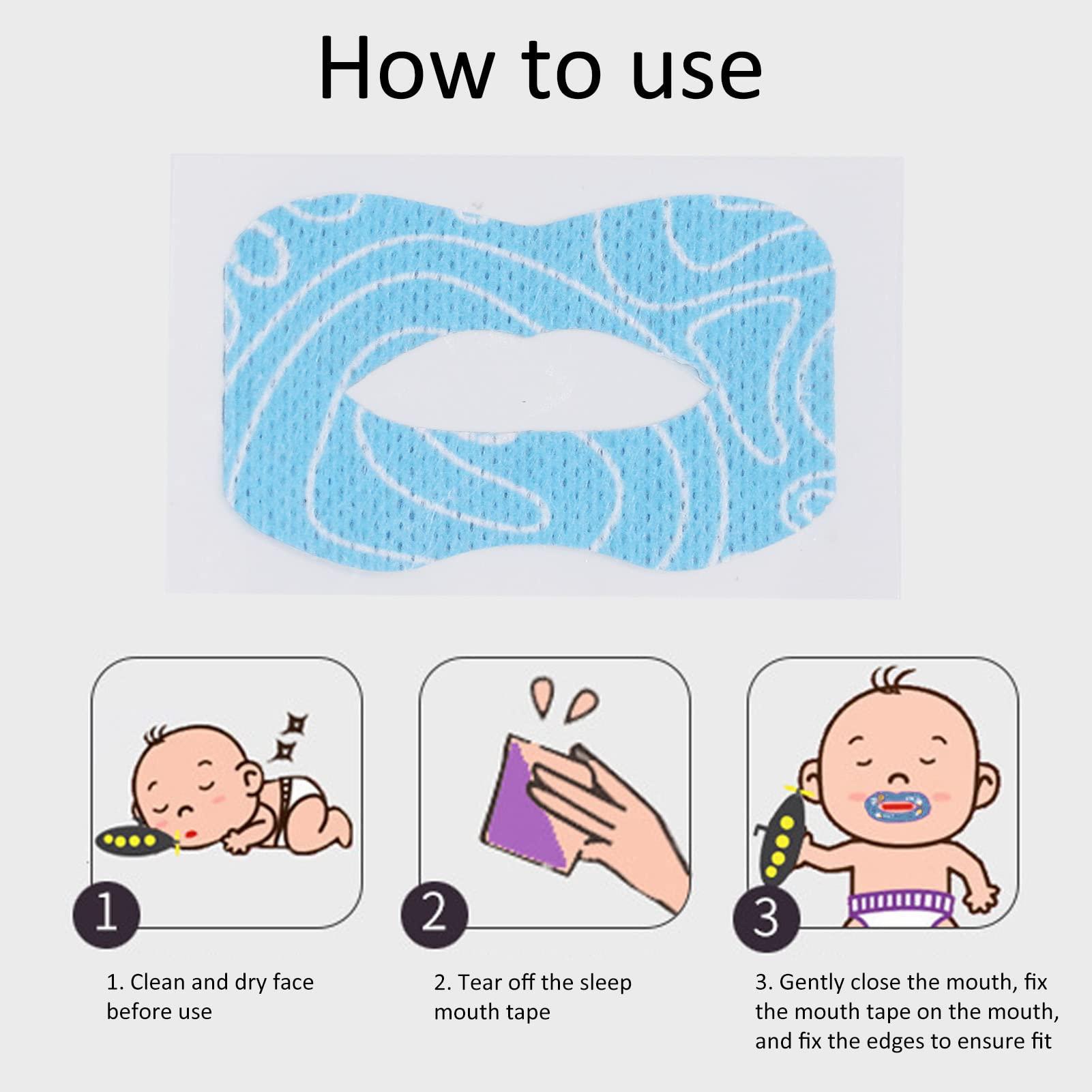 Folanda Kids Sleep Strips 30Pcs, Gentle Mouth Tape for Better Nose Breathing, Stretchable Nighttime Mouth Sleep Aid, Reducing Mouth Breathing, Improved Nighttime Sleeping and Instant Snoring Relief