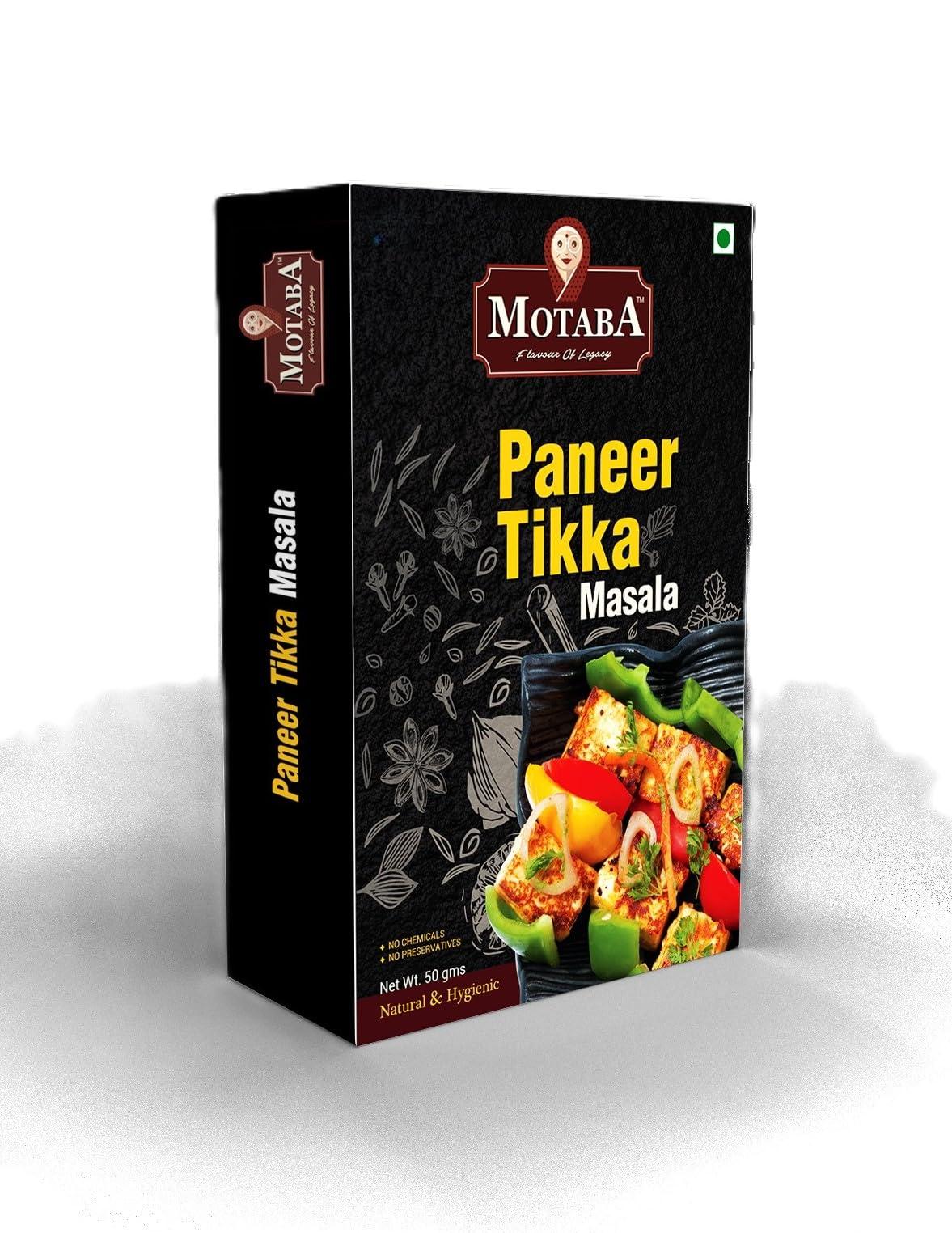 MOTABA Motaba Paneer Tikka Masala- 100Gram | No Artificial Additives and No Pesticides | Spice Mix | Easy to Cook- (100 Grams, Pack of 1)