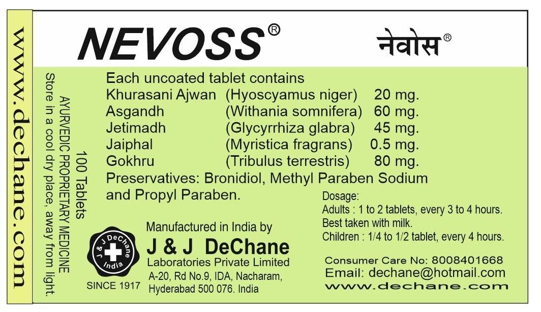 J & J DECHANE J & J DeChane - Nevoss 100