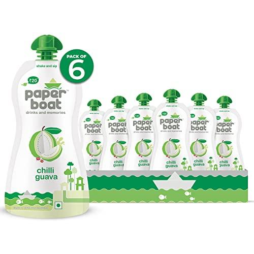Paper Boat Paper Boat Thandai, 180ml (Pack of 6) + Paperboat Chilli Guava, 200ml (Pack of 6)