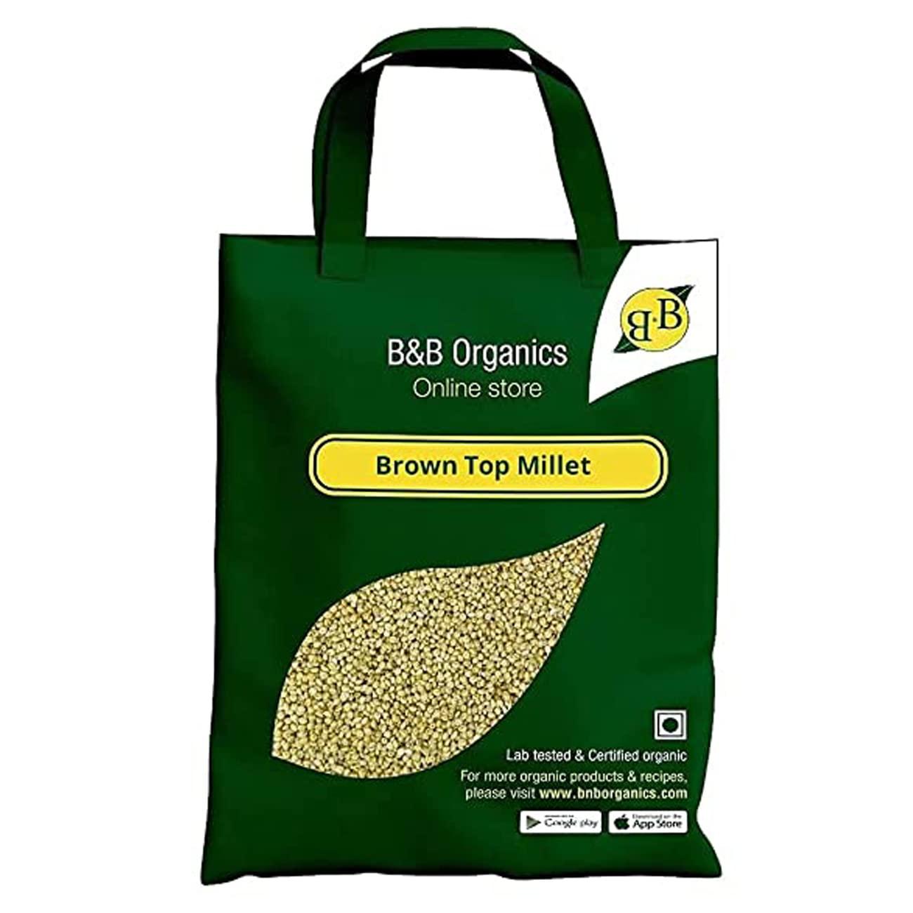 B&B Organics B&B Organics Browntop Millet (5 kg)/Authentic Kula Saamai Arisi/Certified Organic/Fibre&Nutrient Rich Millet