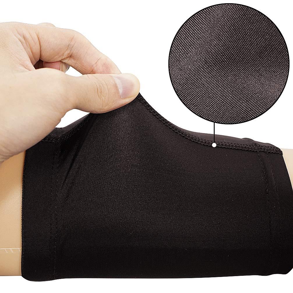 Luwint Luwint Compression Upper Arm Sleeve Biceps/Triceps Tendon Brace Support for Workouts, Cycling, Running, Basketball, Volleyball, 1 Pair (XL)