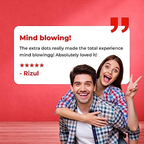 Mojocare Mojocare Excites Extra Dotted Chocolate Condoms for Men - 10 Sheets | Enhanced Stimulation | Improve Endurance | Extra Lubrication | Chocolate Flavor | 598 Dots