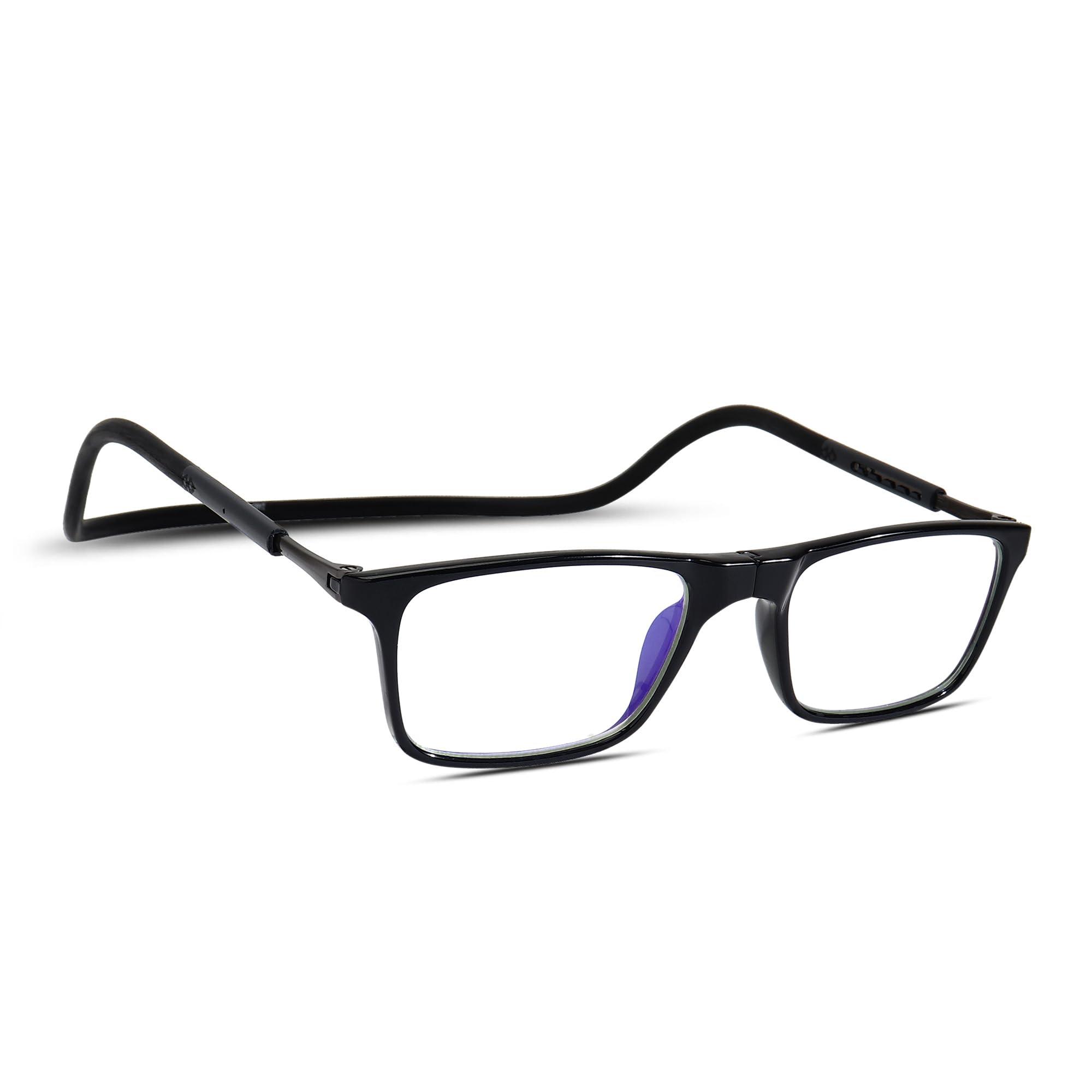 IRYZ IRYZ Unisex Reading Glasses | Magnetic open from front | Adjustable Retainer length | Near vision power +1 +1.25 +1.50 +1.75 +2 +2.25 +2.50 +2.75 +3| Foldable| Free size | For men & women