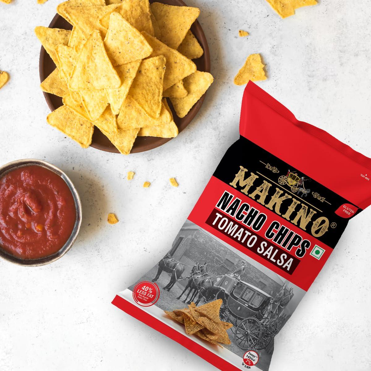 Makino Makino Nacho Chips (Multi Pack, Each 150 gm)(Pack of 3) (Tomato Salsa)