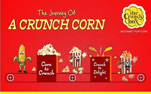The Crunch Box The Crunch Box Golden Popcorn Kernels Combo Pack Of 3 Butterfly Corn Kernel 400 Grams Mushroom Corn Kernel 400 Grams Wasabi Seasoning 100 Grams Total 900 Grams Travel Friendly