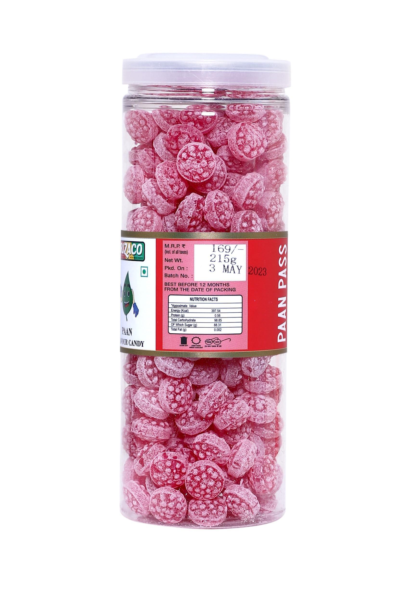 Prizaco Prizaco Paan Flavour Candy | Pack of 2 x215g | 430gram