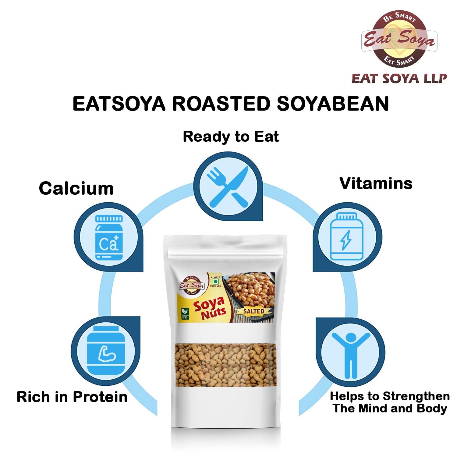 Eat Soya...BE SMART EAT SMART EAT SOYA Roasted Soy Nuts (Simple Salted)
