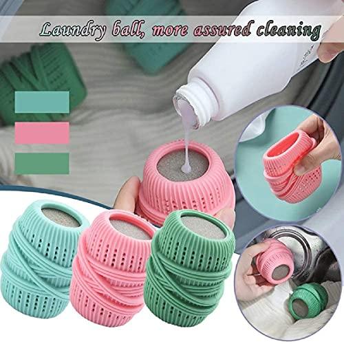TOMATUS TOMATUS 3 PCS Laundry Balls Premium Soft Washer Ball, Laundry Washing Balls, Anti-entanglement Anti-knotting Strong Decontamination Laundry Ball, Washing Machine Clothing Cleaning Ball (MIX)