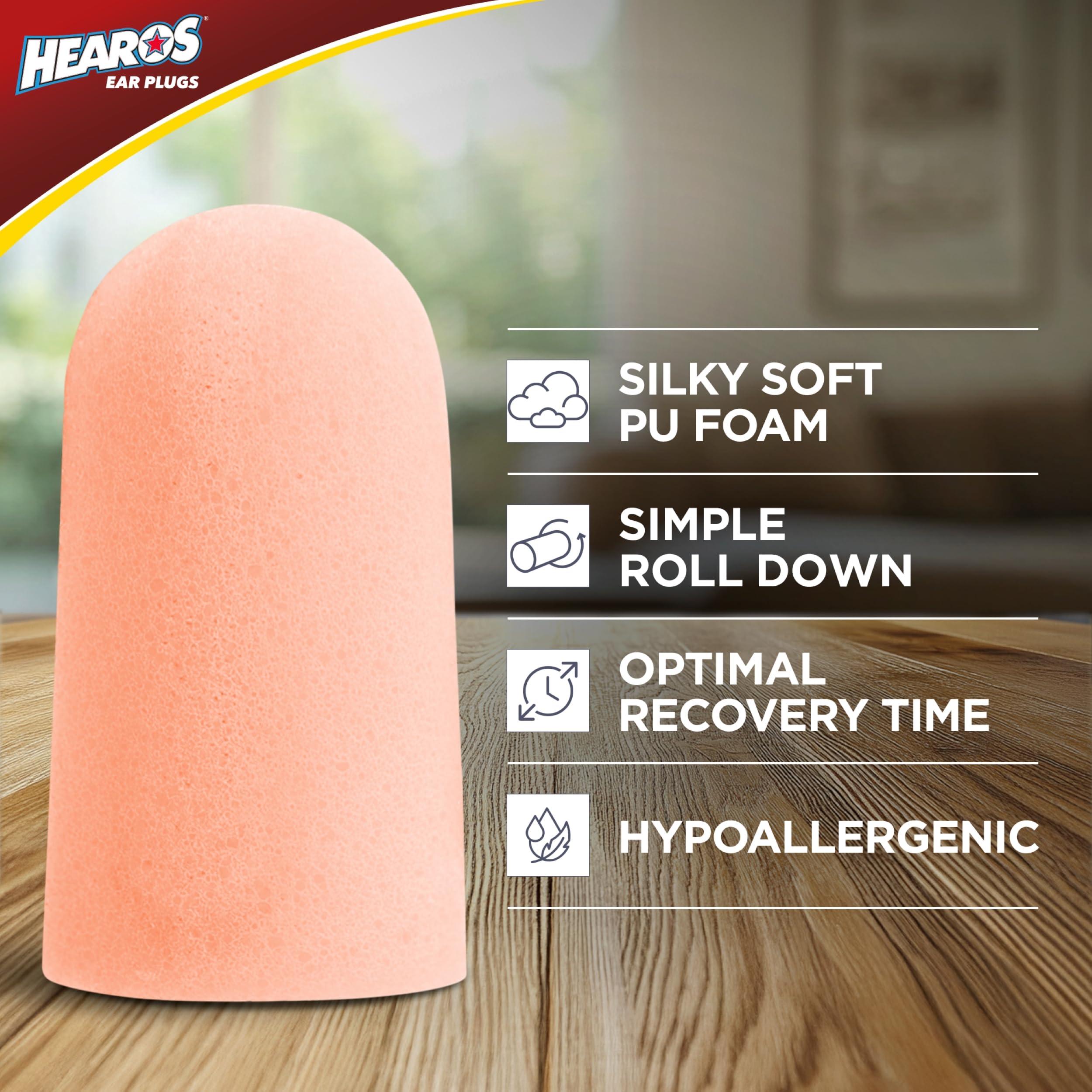 HEAROS HEAROS Ultimate Softness Series Ear Plugs, Beige, 56 Pair