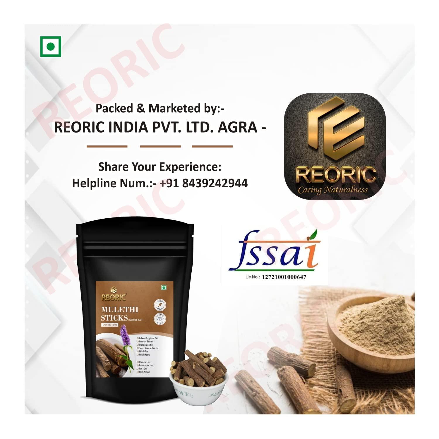 REORIC REORIC Mulethi Stick For Eating - 100g(Pack of 2) | Liquorice Roots | Yastimadhu Licorica Sticks | Licorice Roots | Jeshthamadha Use for immunity Booster