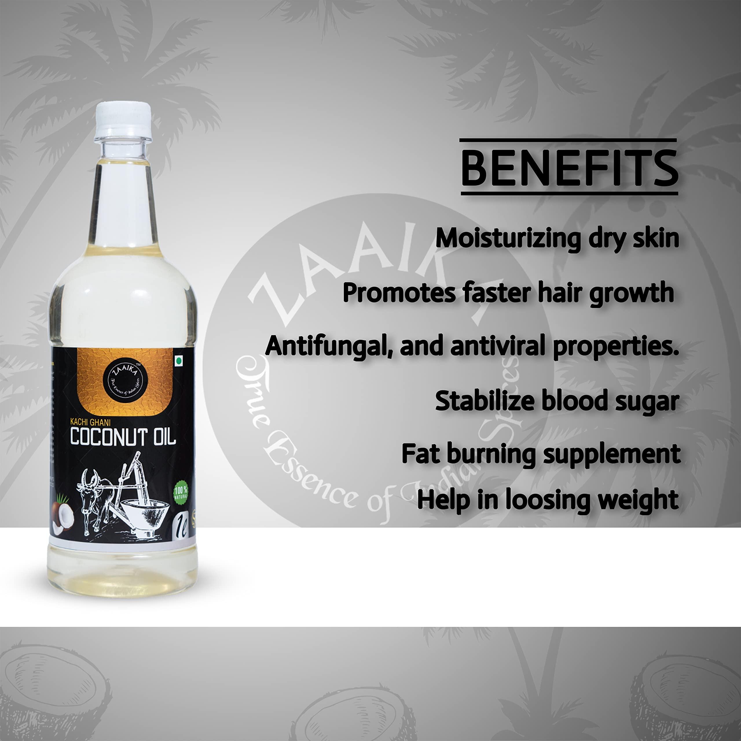 ZAAIKA ZAAIKA Cold Pressed Vergin Coconut Cooking Oil - 1L