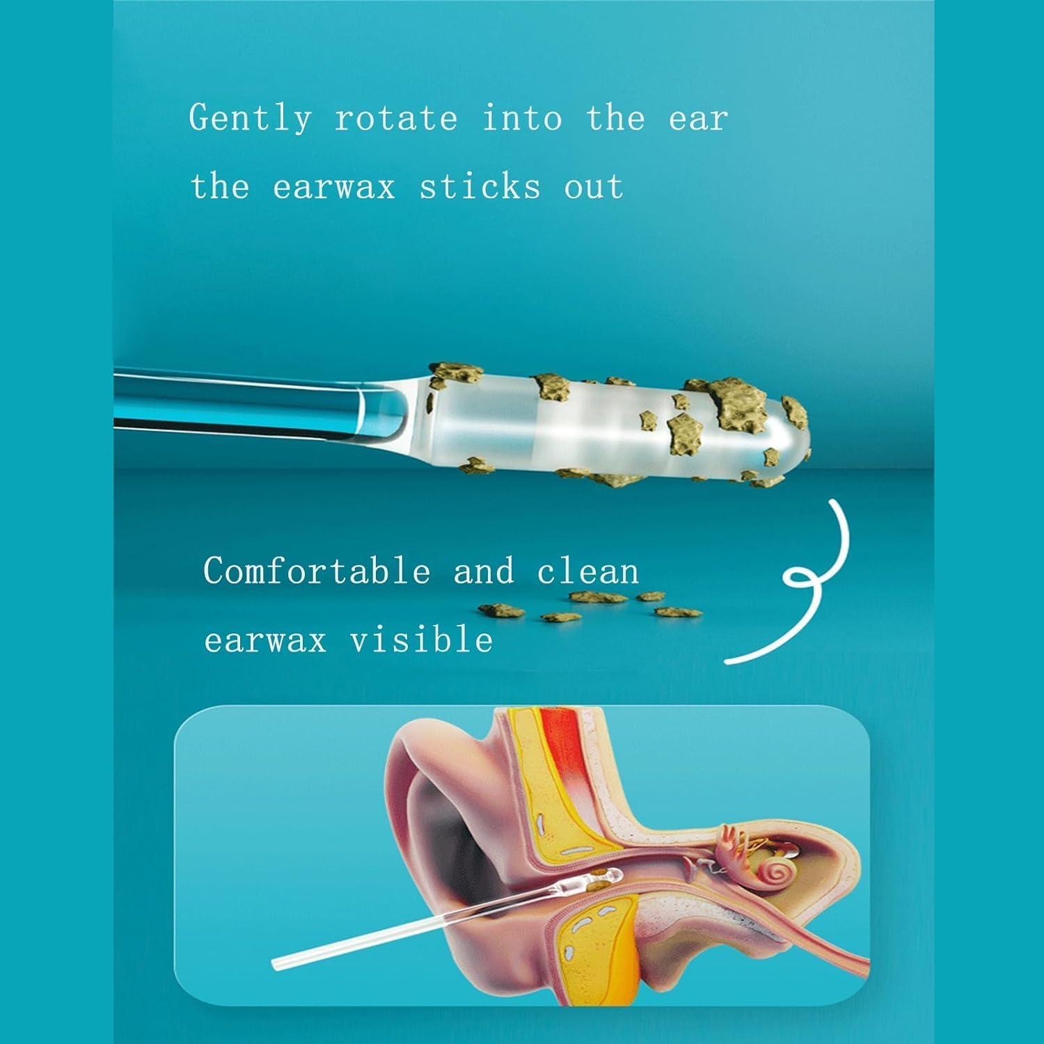 ATHA ATHA Soft Silicone Ear Wax Removal Tool | Quick ATHA Clean Reusable Sticky Ear Swabs | Earwax Buds Catcher | Ear Dirt Remover Tool (Pack of 24_Multicolor)