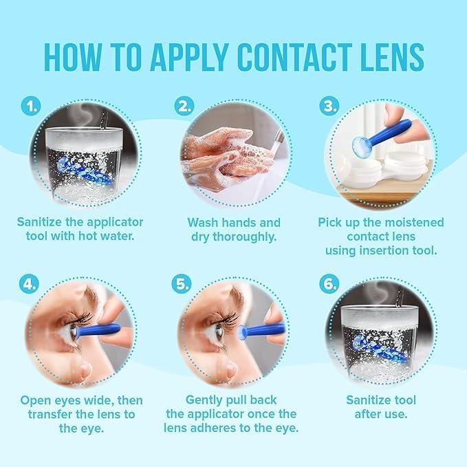 Generic Worldcare 1Pc Contact Lens Remover Suction Tool for Hard Lenses, Silicone Rubber Eye Contact Plunger for Hard Contact Lenses - Eye Care Accessory