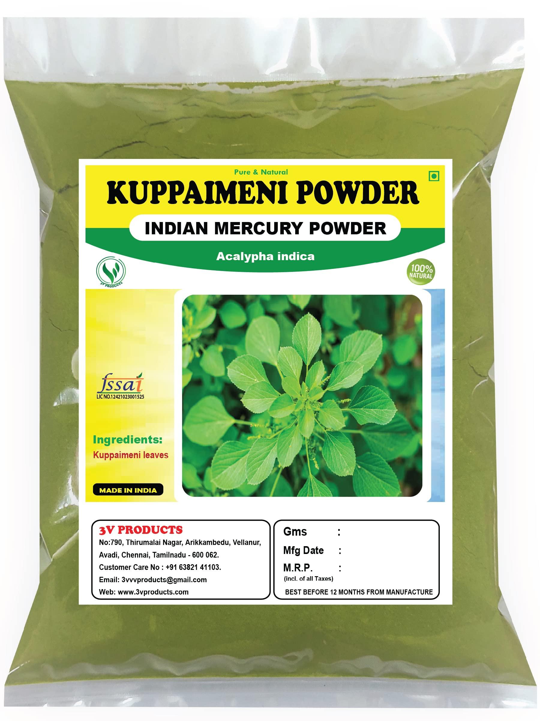 3V PRODUCTS 3V PRODUCTS Kuppaimeni Powder 50g | Indian Mercury | Indian Nettle | Acalypha Indica for Skin | Face | Edible Health Benefits