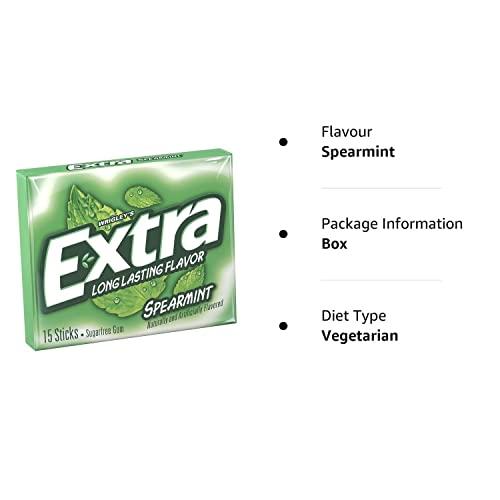Wrigley's Wrigley's Extra Spearmint Sugar Free Gum, 2 x 60 g
