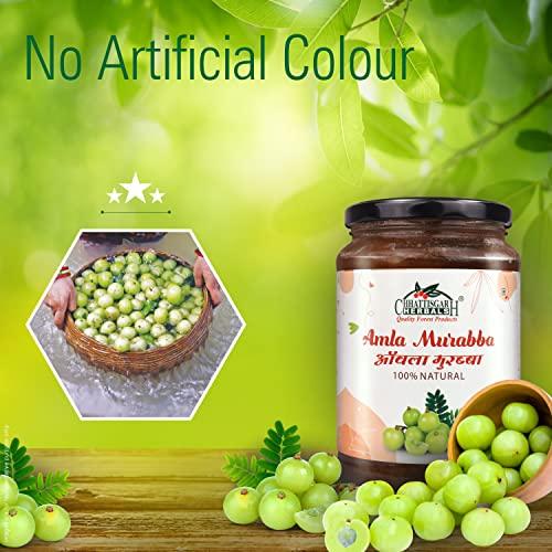 Chhattisgarh Herbals Chhattisgarh Herbals Handmade Aonla Murabba, Indian Gooseberry 900 g