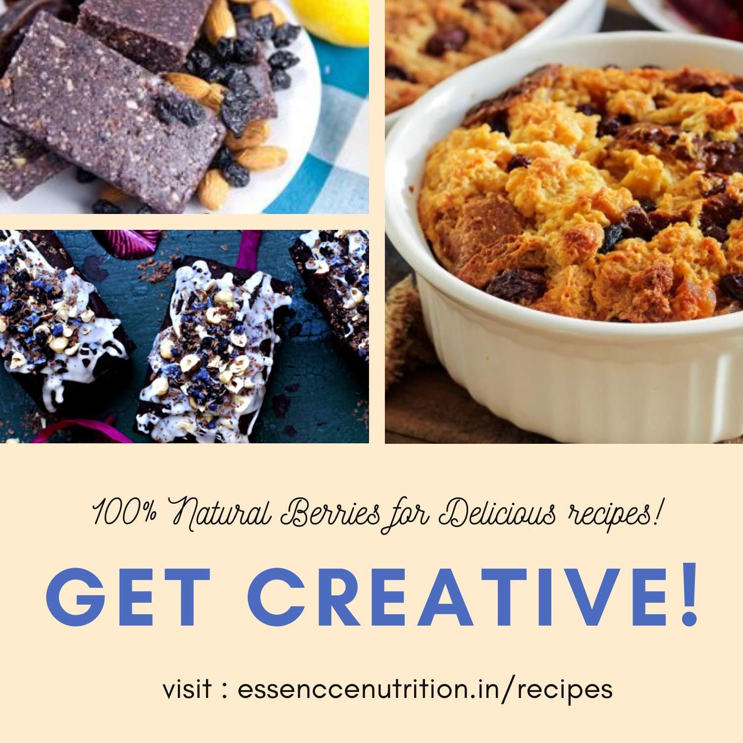 Essence Nutrition Essence Nutrition Dried Whole Blueberry (500 Grams) - Imported From USA - Blueberry Dry Fruit For Eating