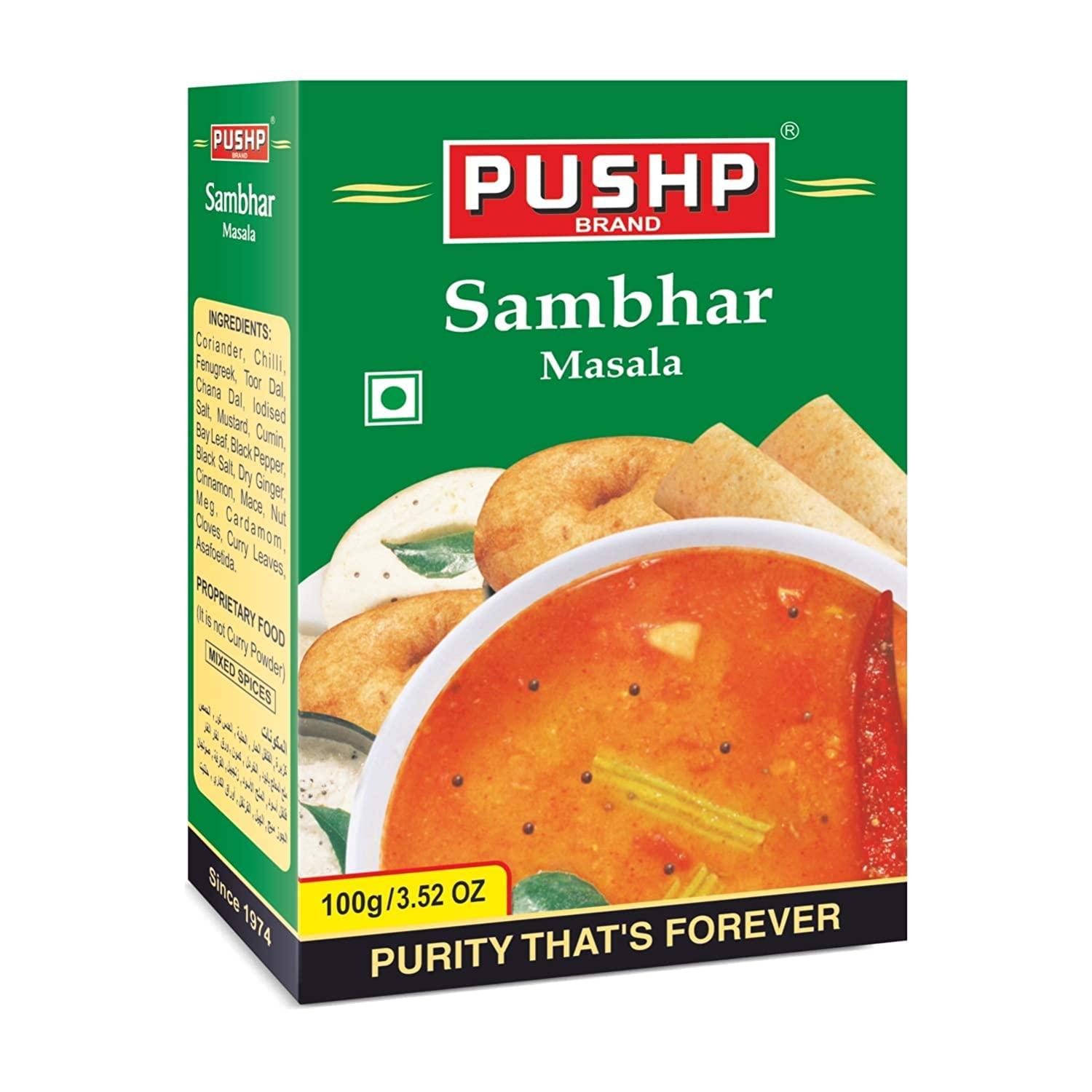 Pushp Pushp Brand Sambhar Masala Pouch (100g pack) (Pack of - 1)