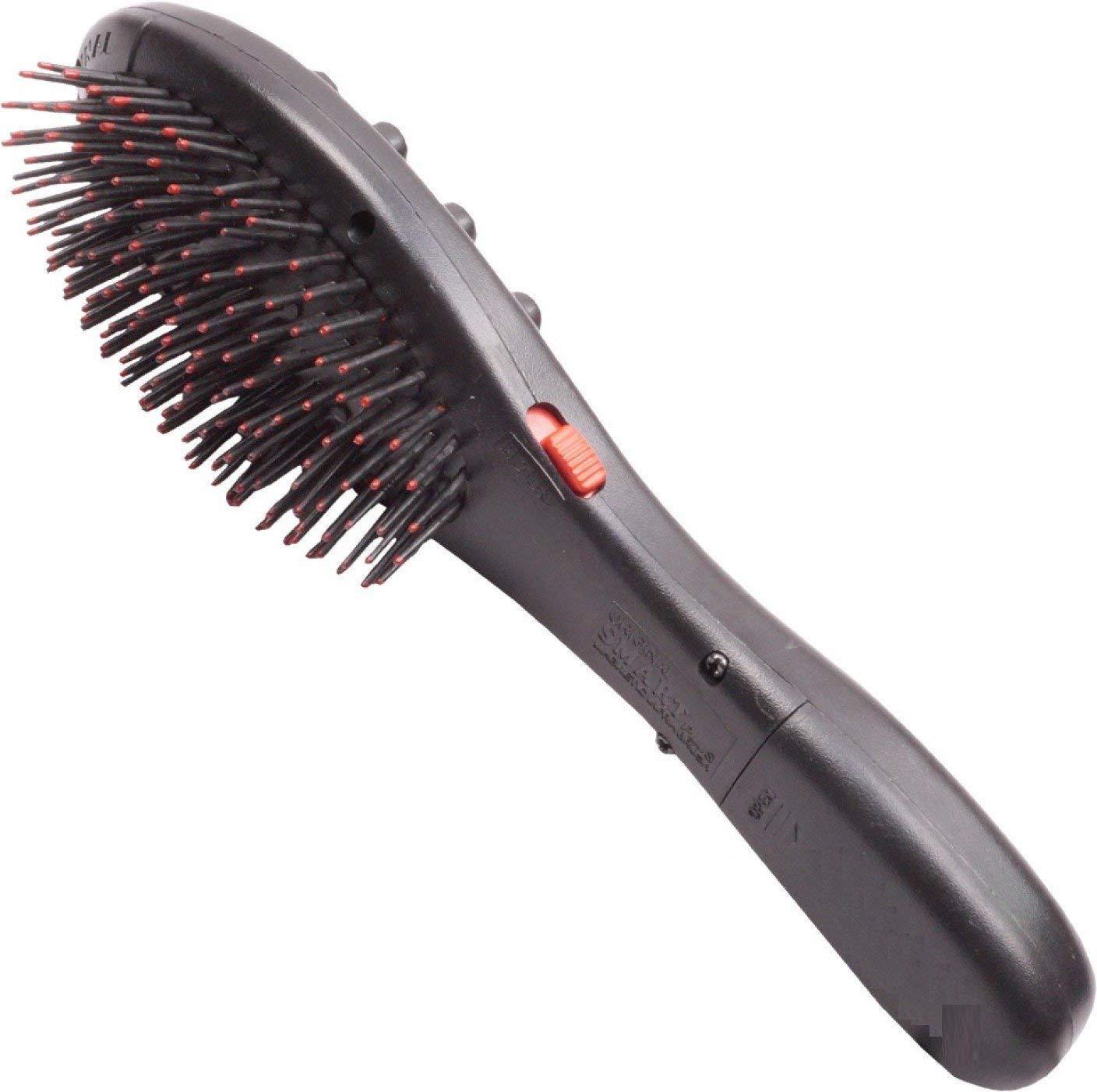 SHEEJAI SHEEJAI Magnetic Plus Head Massager Hairbrush with Double Speed in Treatment For Hair Massager (Black)