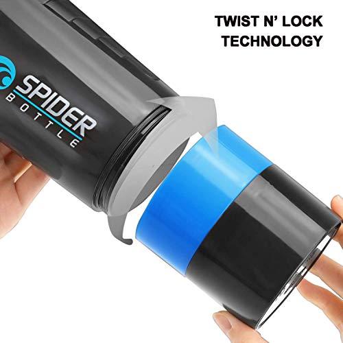 TRUE INDIAN Sports Protein Shaker Bottle With Wrist Support Band For Gym Workout & Exercise l Weightlifting l Powerlifting l Wrist Wrap l Gym Shaker l Shaker Bottle l Gym Water Bottle (500) ML. (BLUE)