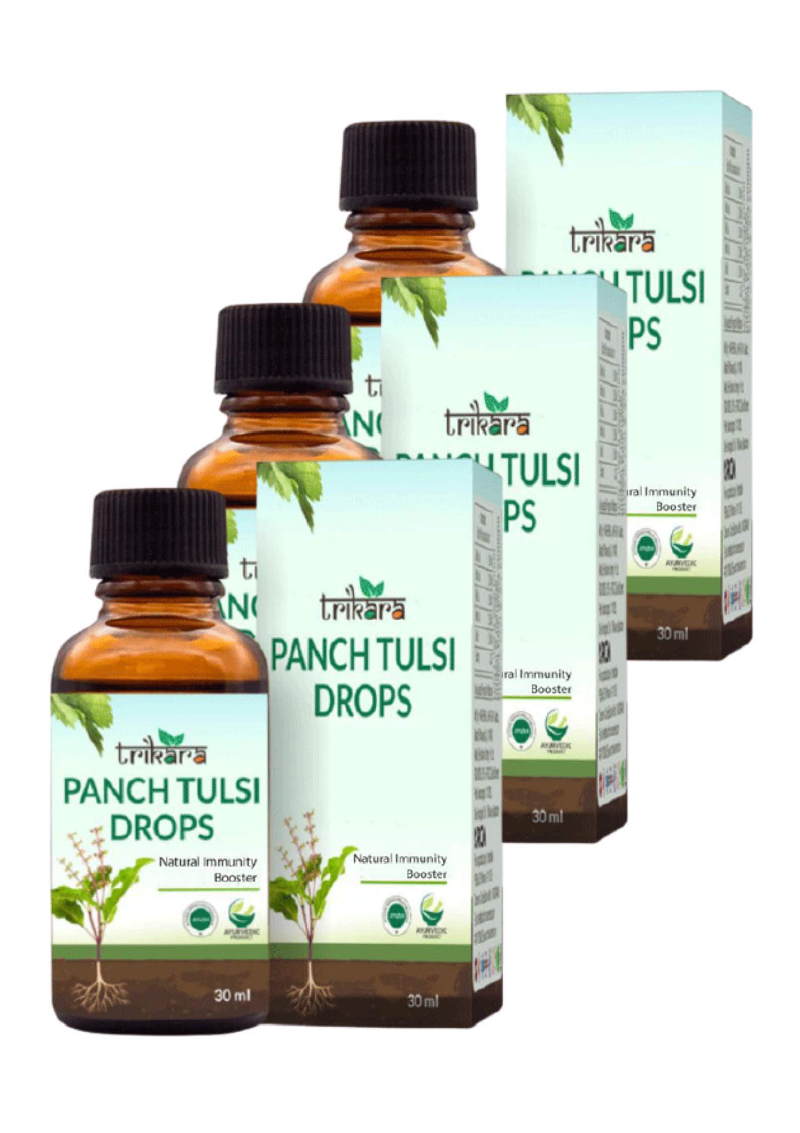 RCM Combo Of RCM Trikara Panch Tulsi Drop(30ml) Pack Of 3 (Natural Immunity Booster)