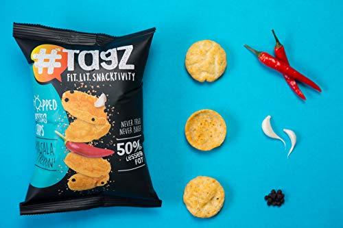 TagZ TAGZ Popped Potato Chips | Not Fried, Not Baked , No Cholesterol | Healthy Snack from TagZ Flavor - Masala Trekkin I10 Packs ( 440g)